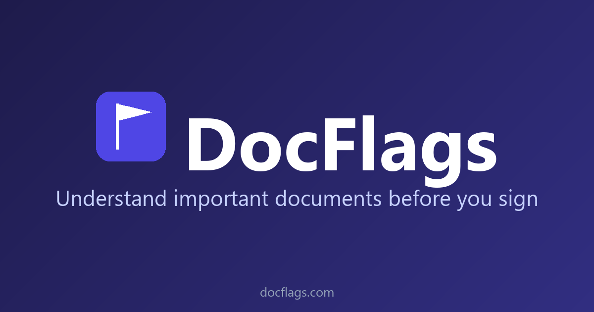 Doc Flag DocFlags — Understand Important Documents Before You Sign